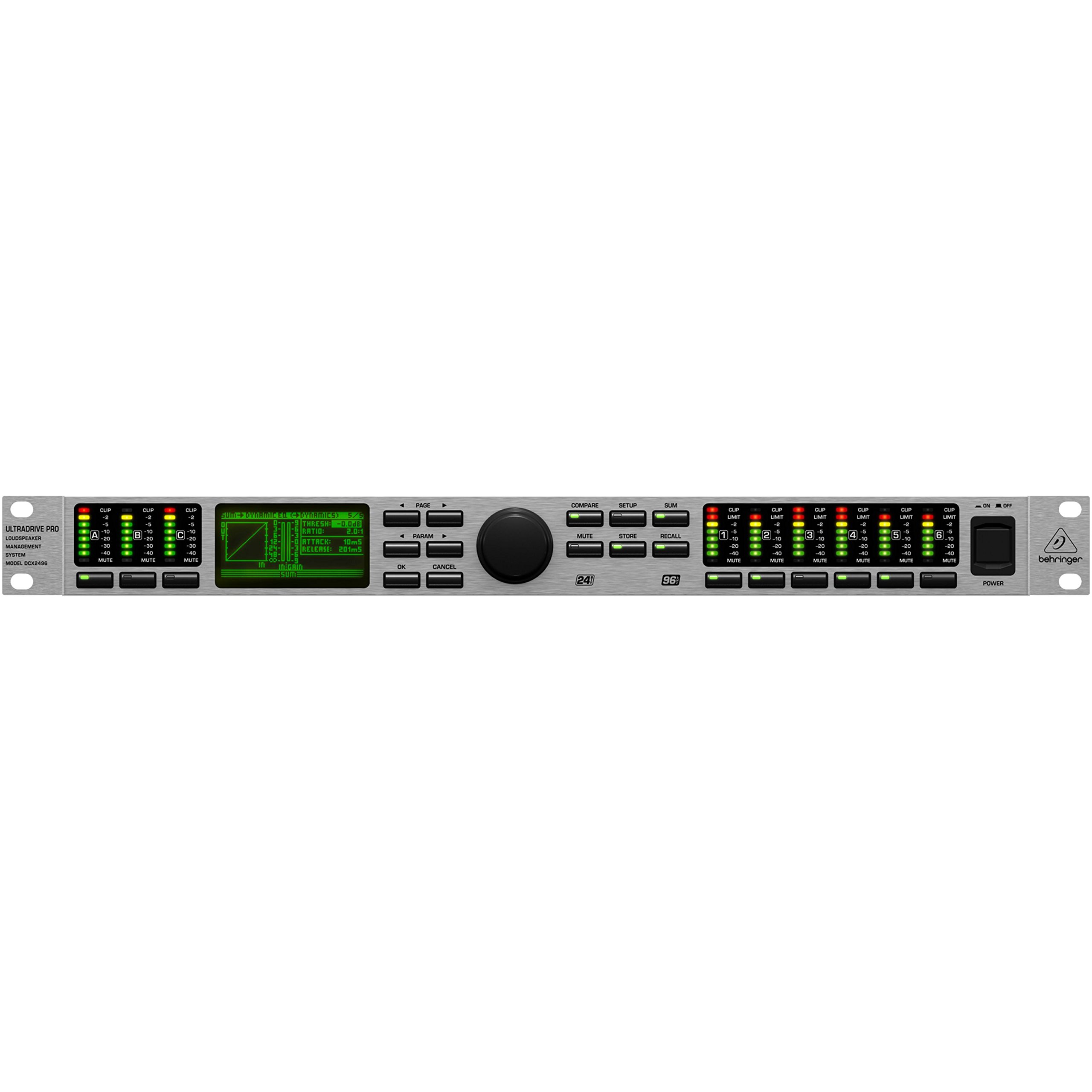 Behringer DCX2496 Ultradrive Pro Ultra High Precision Digital 24 Bit/96 kHz Loudspeaker Management System