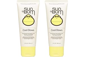 Sun Bum Sun Bum Cool Down Aloe Vera Lotion Vegan and Hypoallergenic After Sun Gel With Cocoa Butter To Soothe and Hydrate Sunburn 3 Ounce 2 Pack