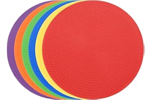 PATIKIL Spot Markers, Non-Slip Floor Dots Agility Markers Flat Field Cones Poly Dot