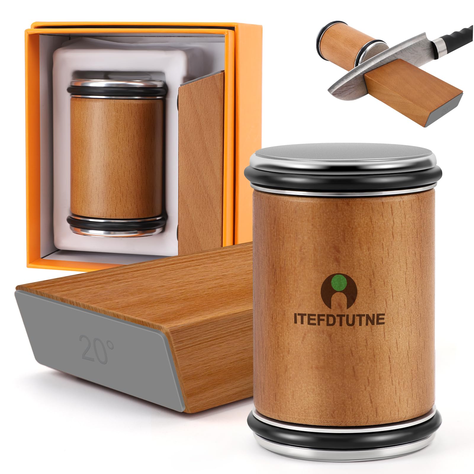 Rolling Knife Sharpener Tool, Knife Sharpening with Industry Diamonds