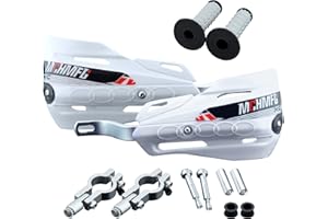 Fewfuss Dirt Bike Hand Guards with Grips - Universal Motorcycle Handguards for Pit Bikes ATV Motocross Enduro