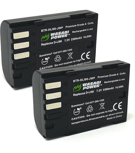 Batteria per Pentax KR KS2 KS1 K70 K500 K30 K50 K ... - AWS