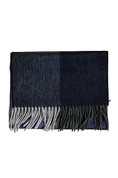 Wool Angora Scarf ALLAA 19752: Grey / Navy