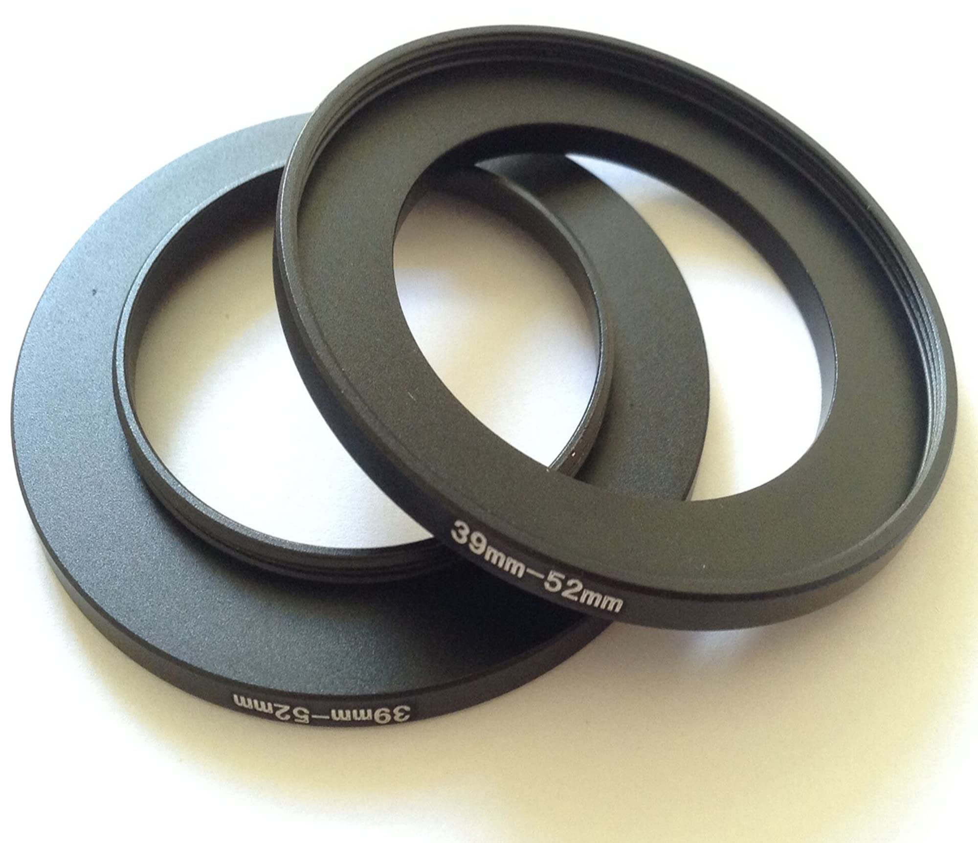 2x Metal 39-52mm Step Up Rings D-SLR Video Camera Lens Connect Size 39mm To 52mm Filter Aperture Connecting Adapter Ring-Ing Photo Picture View Fix-Ing Connector Photograph Parts Screws Accessories