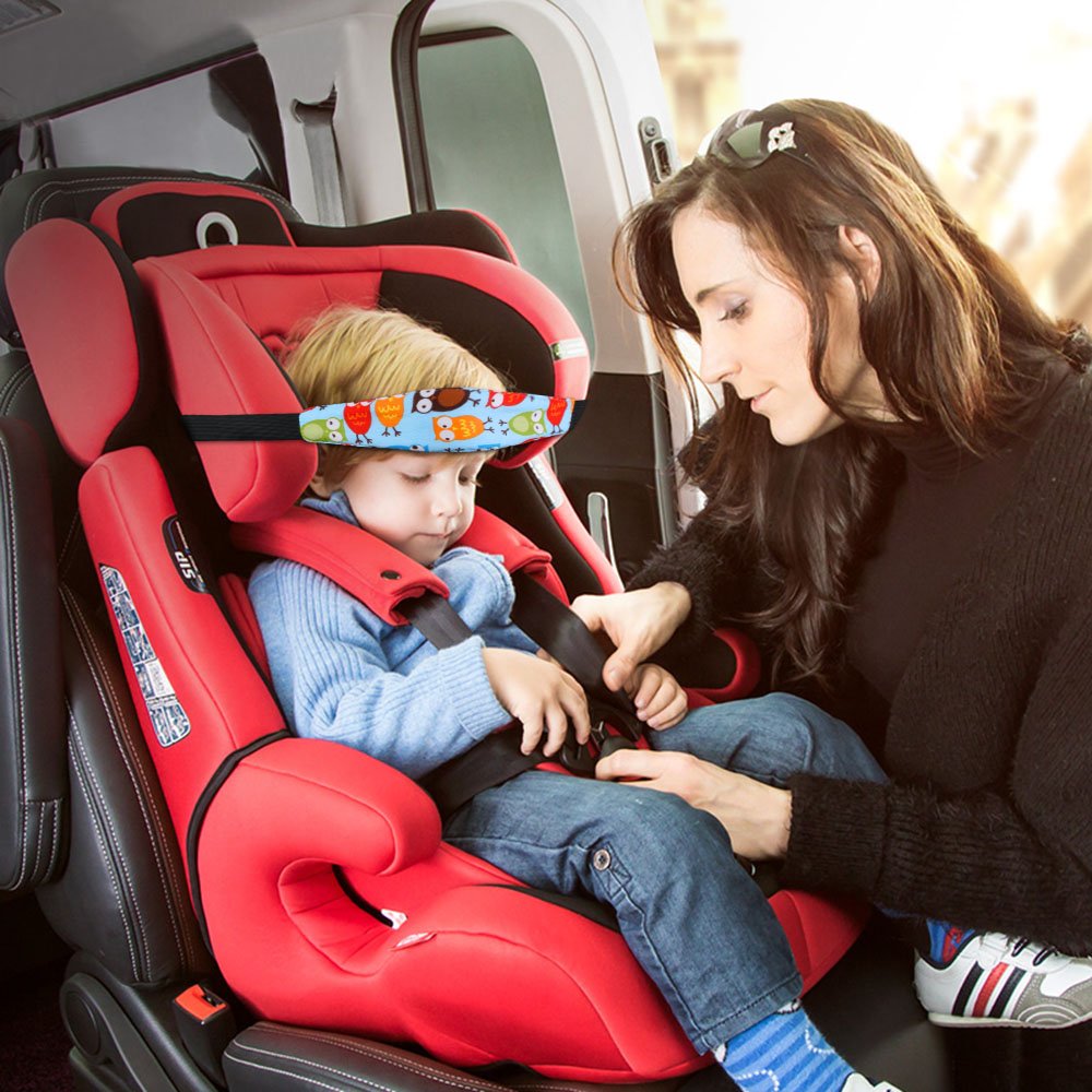 Supporto Testa Regolabile Per Seggiolino Auto Bambino - Morbido E Sicuro Per Viaggi - Foto 11