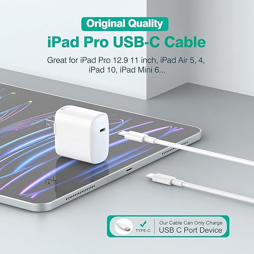 USB C to USB C Cable (2-Pack, for MacBook Air/Pro Charger, iPad