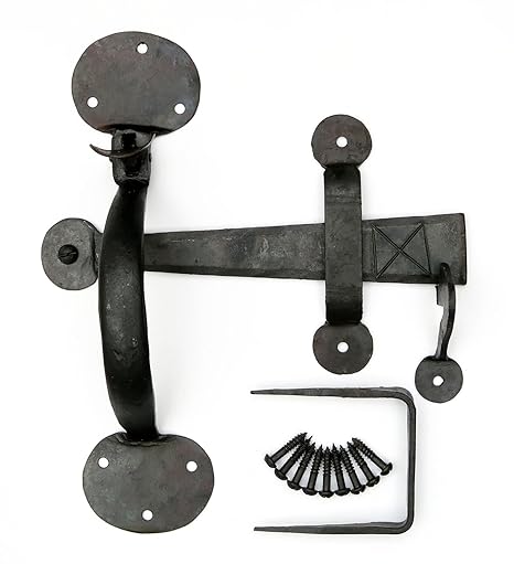 8 Suffolk Thumb Latch Black Plain Bean Door Latch Forged In
