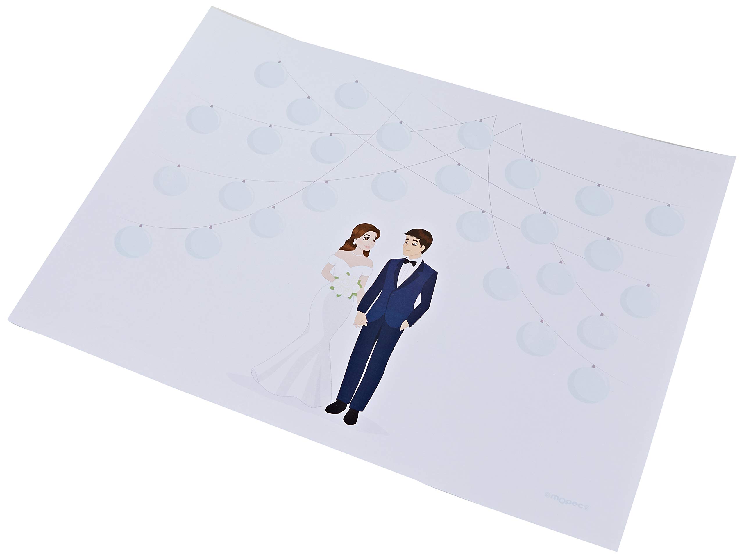 Mopec Signatures Foil Bride Lanterns Darling 29.5x42cm, Blue, One Size