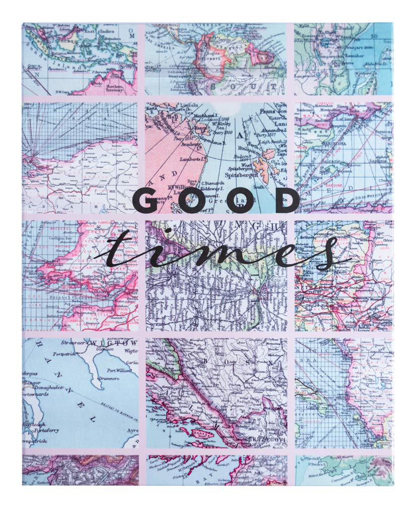 Grupo Erik Large Photo Album - Travel Maps | Slip In Photo Albums 304 Pockets, 13x20 cm, Memory Book | Family Gifts Under 15 Pounds, Gifts For Women & For Men