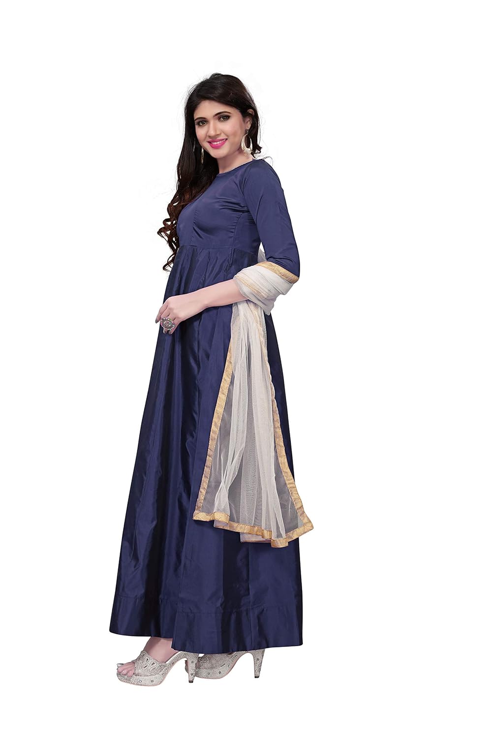 royal export women's tafeta silk party wear gown
