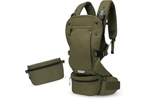 Colugo Baby Carrier - Baby Carrier Newborn to Toddler, Toddler Carrier, Adjustable, Lightweight, Breathable Carrier for Newborn to 33 Pounds (Olive)