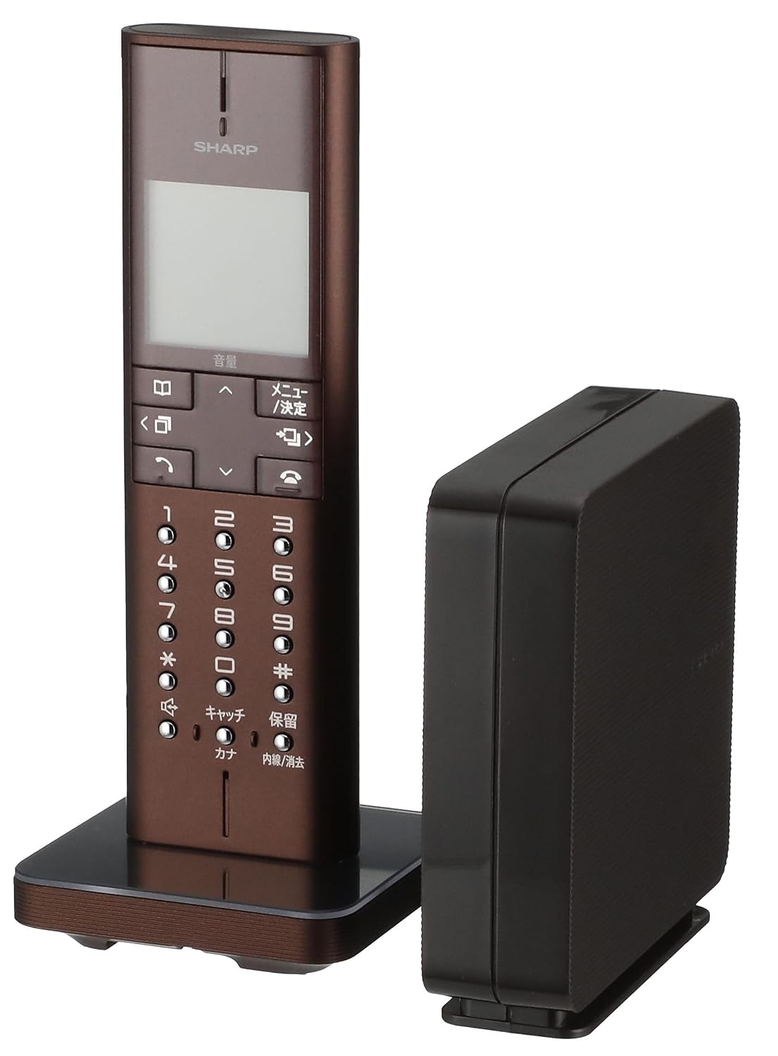 Amazon シャープ 電話機 コードレス 迷惑電話機拒否機能 ブラウン系 Jd Xf1cl T シャープ Sharp 電話機本体