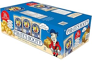 Pirate's Booty Aged Cheddar Lunch Packs, White, 0.5 Ounce (Pack of 24)