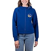 Ultra Game Women's NBA Official Super Soft Crop Top Full Zip Jacket Hoodie