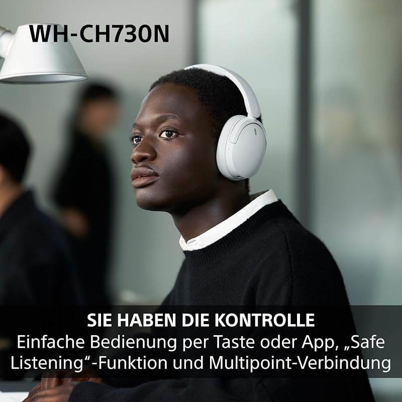 WH-CH730N Kabellose Noise Cancelling Kopfhörer - Schwarz