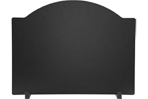 SIENSON 22" Fireplace Back Plates With Feet, Lightweight Firebacks, Iron Reflector Plate, Heat Reflector, Wall Protection, Heat Resistance up to 1400F