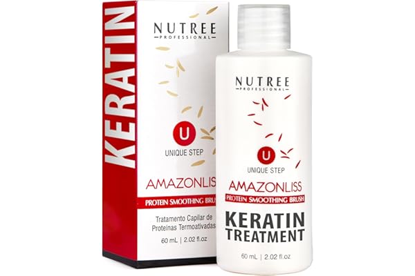 Keratin Hair Treatment Straightening - Blowout Straightening System for Dry and Damaged Hair - One Step Protein Hair Treatmen