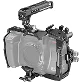 SmallRig Camera Cage Basic Kit for Blackmagic Design Cinema Camera 6K, Full Cage for BMCC 6K, with Top Handle, SSD Mount Bracket, Cable Clamp and Lens Mount Adapter Support - 4574