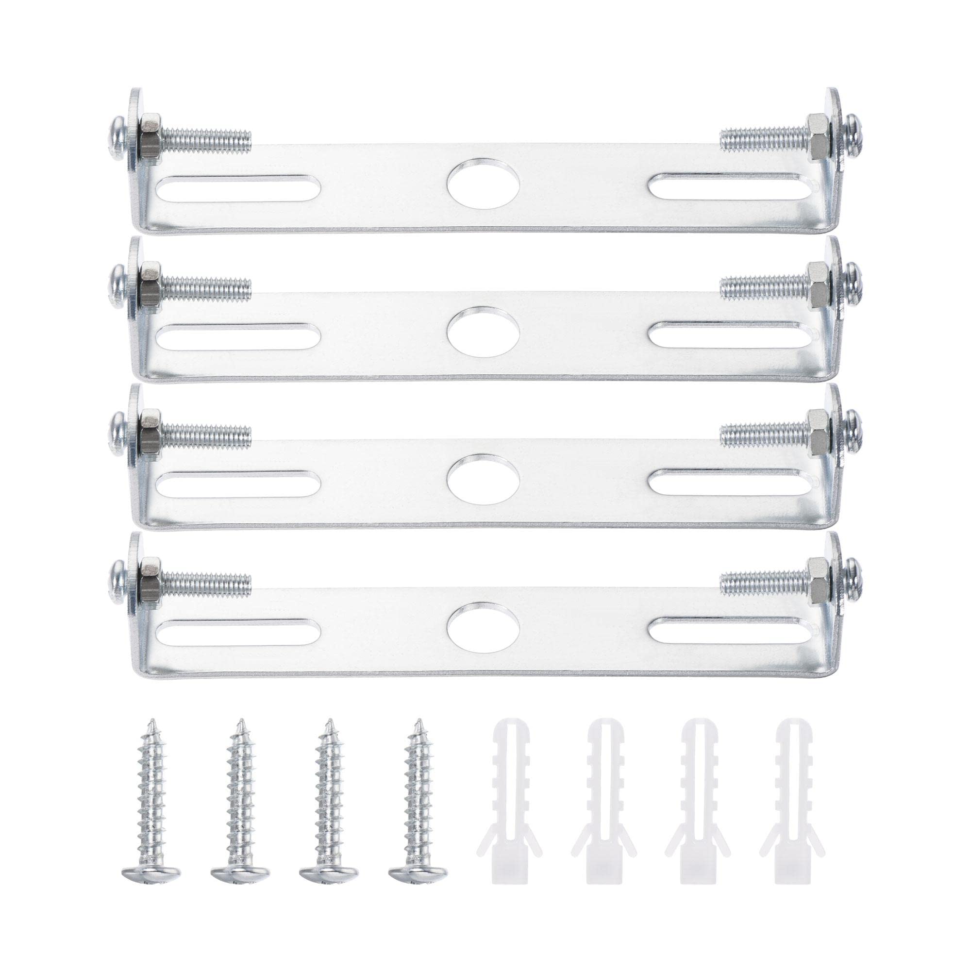 sourcing map Ceiling Light Plate, 104x18x17mm Lighting Fixture Mounting Bracket for Home Office Chandelier, Pack of 4