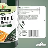 Natures Aid Vitamin C 1000mg Time Release 30 Tablets Vegan view 6