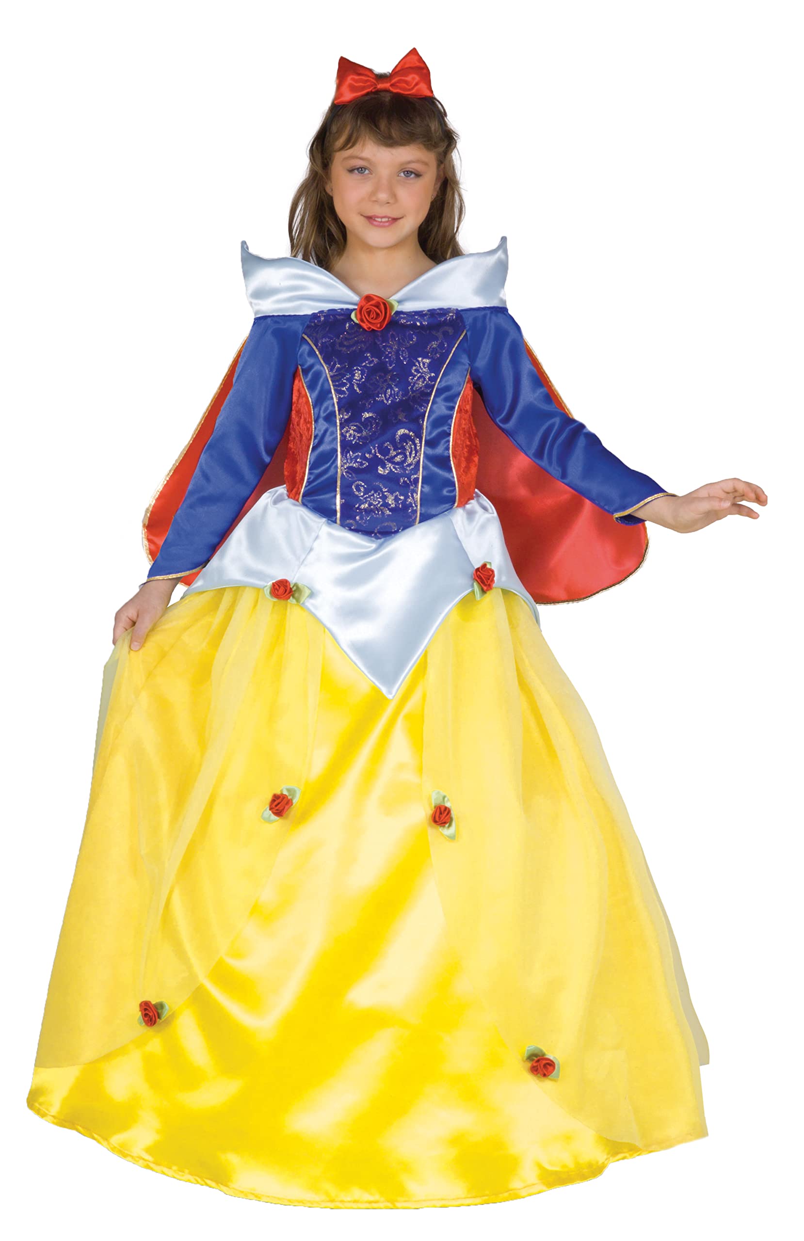 Ciao 18375.4-6 Princess Snow White Girl Costume Years, Yellow/Blue/red, 4-6 anni