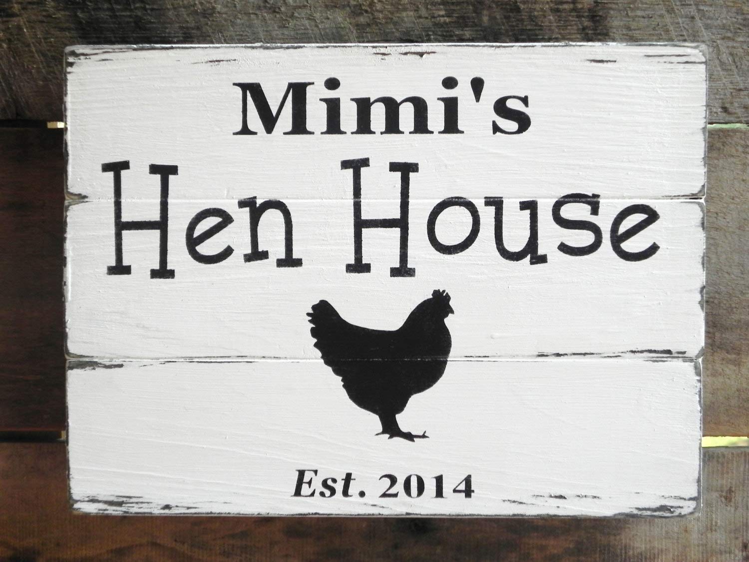 Amazoncom Personalized Chicken Coop Sign Hen House Sign Coop Sign