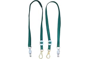 Tack Shack of Ocala Nylon Cross Ties, Set of 2 Cross Ties, Cross Ties for Horses, Quick Release Cross Ties, Stable Supplies, Stable Supplies for Horses (Hunter)