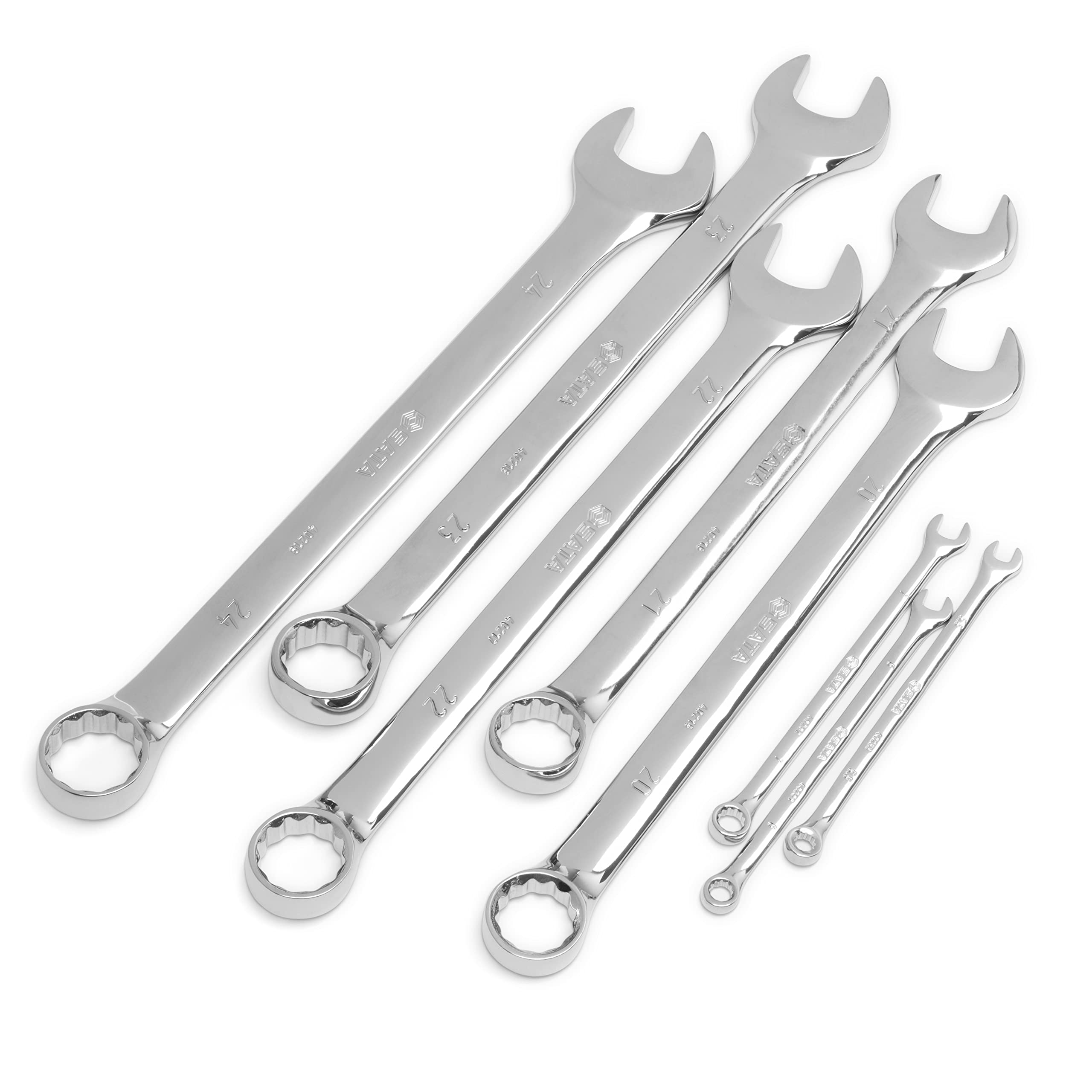 SATA ST09907 8 Pieces Metric Combination Wrench/Spanner Tray Set