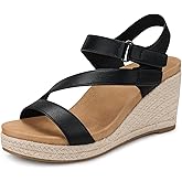 SHIBEVER Wedge Sandals for Women Dressy: Platform Summer Arch Support Sandal - Comfortable Espadrille Womens Shoes