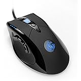 Anker 8200 DPI レーザープレシジョン・ゲーミングマウス 9つのカスタマイズ可能なボタン マクロ設定可能 調節可能なウェイトカートリッジ 信頼のオムロン製マイクロスイッチ搭載