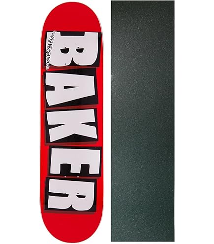 Amazon.com : Baker Brand Logo Skateboard Deck -8.0 Red/White