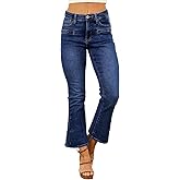 Astylish Jeans for Women Trendy Wide Leg High Waisted Ankle Bootcut Jeans Stretchy Straight Leg Flare Denim Pants
