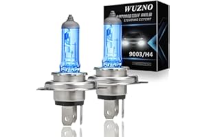 WUZNO 9003/H4 Halogen Headlight Bulb, White Light 12V 60/55w 64193 12342 P43T 5000K Headlamp Repacelment 2 Pack Long Life