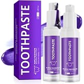 Purple Toothpaste for Teeth Whitening |Purples Teeth Whitening Kit |Stain Removal &amp; Enamel Safe | Fresh Breath Formula with Unique Purple |for Coffee/Smokers/Tea