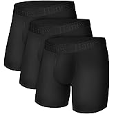 Hanes Men's Underwear, SuperSoft Viscose from Bamboo, 3-Pack, Sexy Men's Underwear, Short or Regular- Leg Boxer Briefs