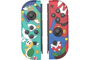 LIU2MEI Joypad Controller for Switch Lite/Oled, Left Right Wireless Remote Replacement for Switch Support Dual Vibration/6-Axis Gyro/Wake-up (Green)