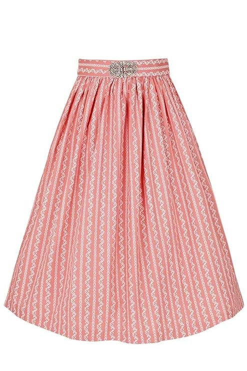 Gwandlalm Damen Broschen Dirndlschürze 65cm rosa, Rosa,