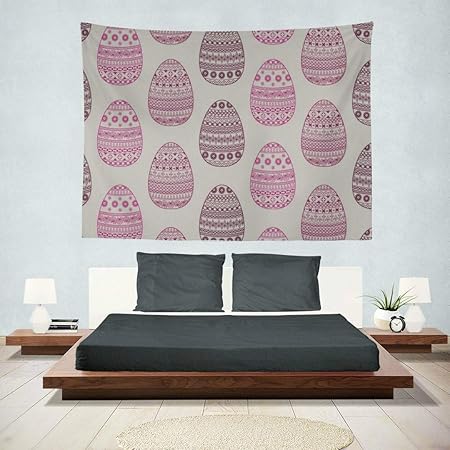 Decoración de la pared del patio Rosa de dibujos animados Huevos