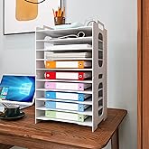Natwind Office Paper Organizer for Desk Desktop Organizer File Holder Office Desk Organizer Letter Tray & A4 Paper Holder Doc