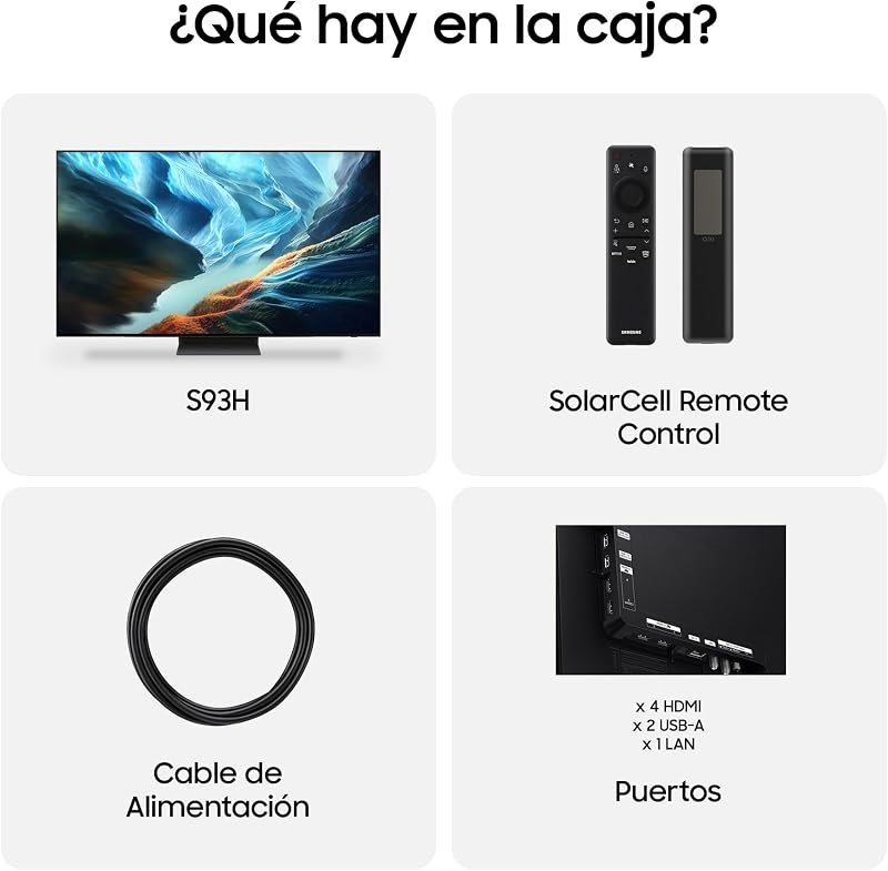 TV OLED S93H 65" 4K Smart TV con IA y Pantalla sin Reflejos