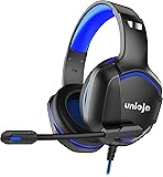 UNIOJO Gaming Headset Noise-Canceling Mic for