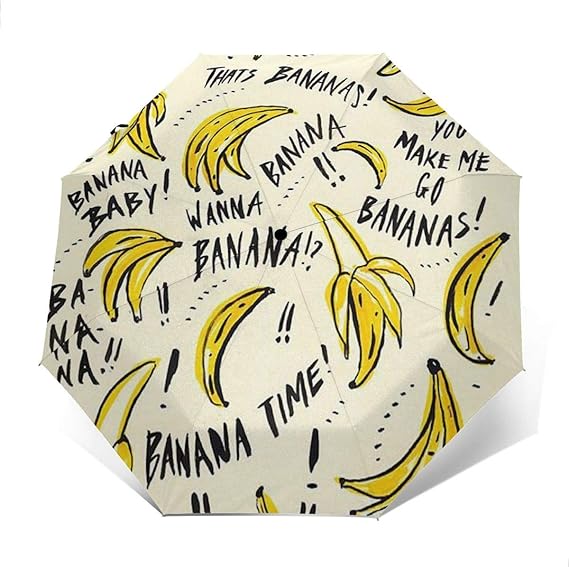 Amazon Co Jp 黄色いバナナ 折り畳み傘軽量自動開閉旅行日傘おしゃれupf50 超耐風撥水晴雨兼用 服 ファッション小物
