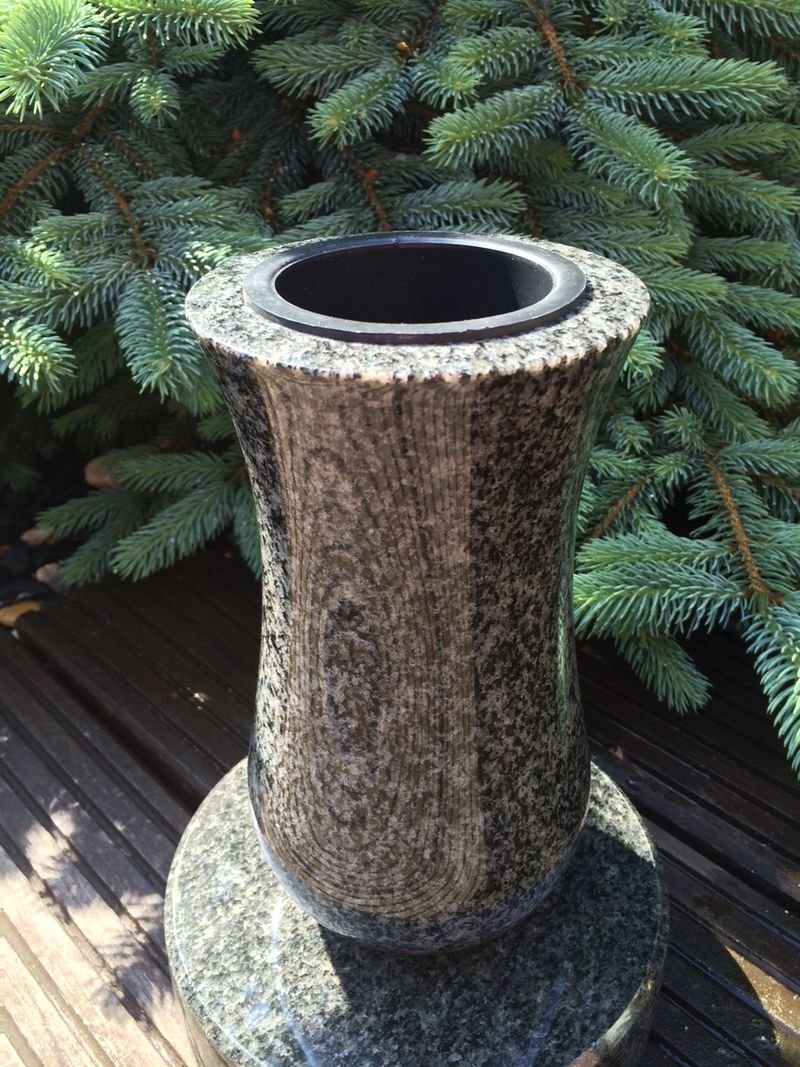 Graveside Vase Granite Memorial Vase Granite Vase cemetery Vase Flower