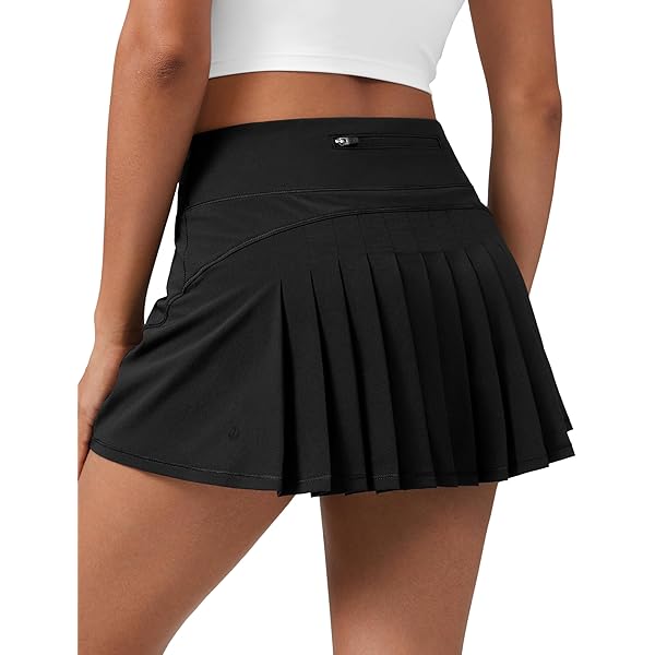 CRZ YOGA Cute Pleated Skirts for Women High Waisted Tennis Golf