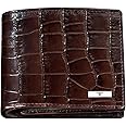 URBAN FOREST Drogon Printed Leather Wallet for Men, Brown, Minimalist