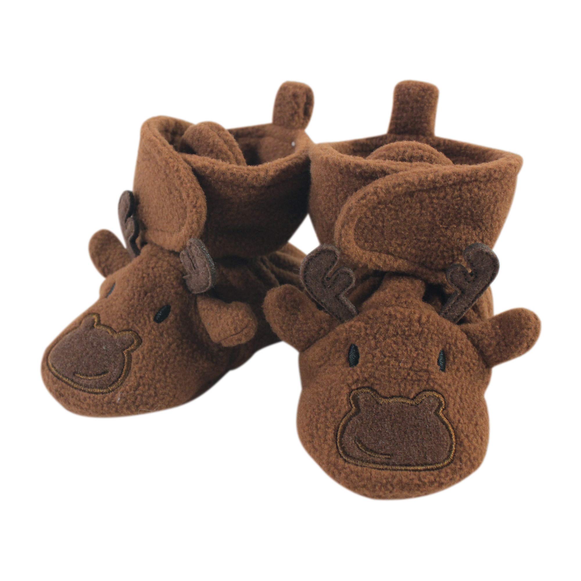 Photo 1 of Hudson Baby Kids Cozy Fleece Booties Winter Accessory Set, Moose, 2 US Unisex Toddler