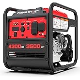 PowerSmart 4300-Watt Portable Generator with Inverter Technology, 3500W Rated, 223cc 4-Stroke Gas Powered Engine, 30 Amp for 