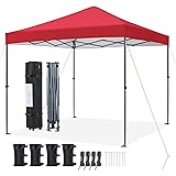 Yaheetech 10x10 1-Person Setup Pop Up Canopy
