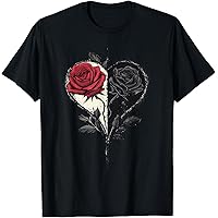 Amazon.com: Women's Cute Graphic Rose Tops I Cute Red Rose T-Shirt
