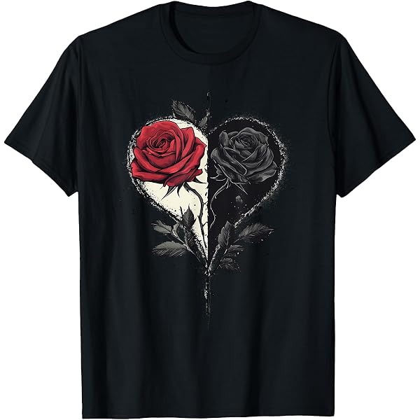 Amazon.com: Women's Cute Graphic Rose Tops I Cute Red Rose T-Shirt